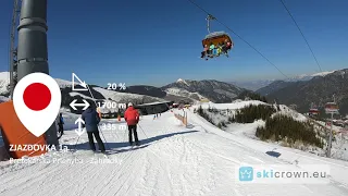 Jasna Chopok Slovakia / ski run 1a - Priehyba - Záhradky, from top to bottom
