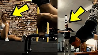 Scaring People in The Gym With Calisthenics (REACTIONS OF THE MONTH)