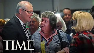 A Protester Threw An Egg At Australian Prime Minister Scott Morrison's Head | TIME