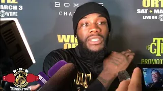 DEONTAY WILDER COMES IN AT SHOCKING WEIGHT FOR ORTIZ FIGHT  AND EXPLAINS WHY