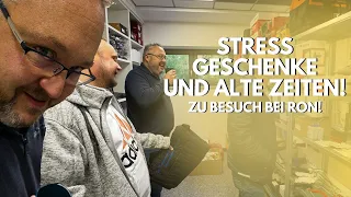 Kaffeeklatsch und Geschenke: Wilfried & Torben bei Ron im Büro!