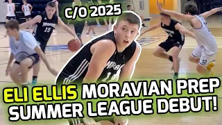 Eli Ellis Drops Buckets in Moravian Prep Summer League DEBUT! Sharp Shooter With ELITE HANDLES! 👀