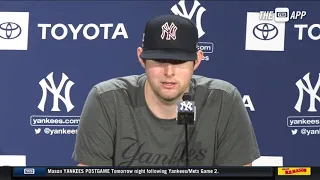 Jordan Montgomery on today's matchup against the Mets