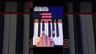 Easy Piano: „Anlatamam“ from Kara Sevda #pianotutorial #easypiano #learnpiano #pianolessons
