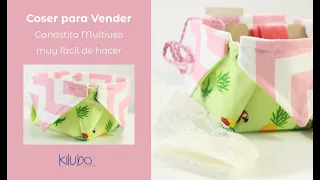 Canastita Multiuso muy Fácil y Rápida de hacer│Coser para Vender