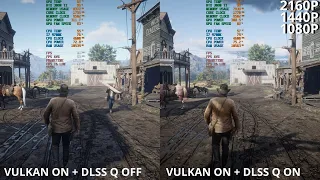 Red Dead Redemption 2 | Tested On 1080P, 1440P and 2160P ( VULKAN ON + DLSS ON/OFF )