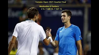 Daniil Medvedev vs Hubert Hurkacz Toronto Open 2021 Quarter Final | National Bank Open 2021