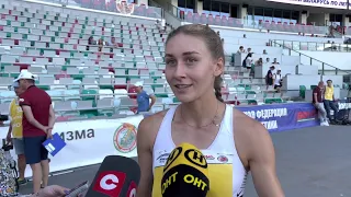 Герман Эльвира - чемпионка Беларуси в беге на 100м с/б