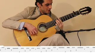 The Godfather.El Padrino.TABS/TABLATURA.Brucia la terra. Classical guitar/Guitarra Flamenca. Tremolo