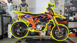 Der letzte Feinschliff für meine KTM SMR 450 2022 // Powerparts Titan und co // READY TO RACE