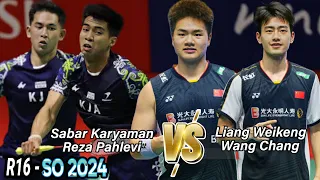 Liang Weikeng/Wang Chang vs Sabar Karyaman/Reza Pahlevi || R16 Singapore Open 2024