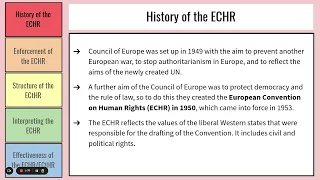 The ECHR and the European Court of Human Rights