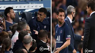 Lionel Messi was Angry 😡 after getting subbed off during PSG vs Lyon Match