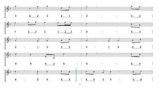 Video score《Fairysteps in the greenland》F key number+sheet music notation 动态乐谱《绿野仙踪》 F调 简谱+五线谱