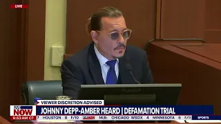 Johnny Depp claps back at Amber Heard lawyer for interrupting him | LiveNOW from FOX