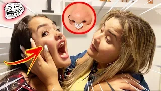 COLOQUEI UM PIERCING NO NARIZ - DEU RUIM MINHA MÃE NÃO GOSTOU !!