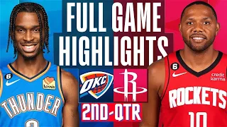 Oklahoma City Thunder vs  Houston Rockets HIGHLIGHTS 2nd-QTR HD | 2024 NBA season | 2/27/2024