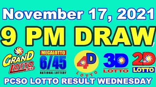 [SUMMARY] PCSO 9:00 PM Lotto Draw – November 17, 2021