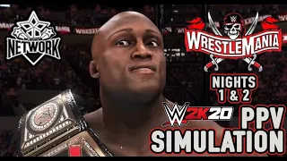 WWE 2K20 - WRESTLEMANIA 37 [FULL PPV SIMULATION!]