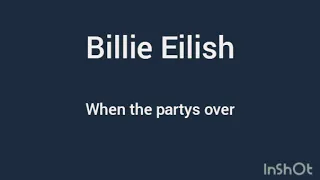 When The Party's Over - Billie Eilish  1HOUR