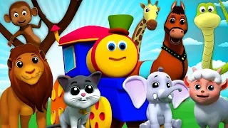 Bob le train | animale son chanson | chansons de bébé |  Animal Sound Song | Bob The Train Française