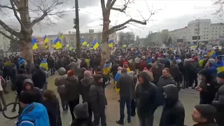 Жителі Херсонщини знову вийшли на мітинги проти російських окупантів