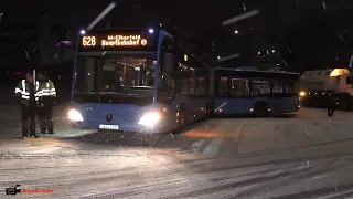 Schneechaos in Wuppertal - Busse stehen quer - Glätteunfälle | 16.01.2021