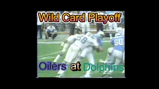 Big Hit And High Energy(Oilers At Dolphins Wild Card Game 1978)