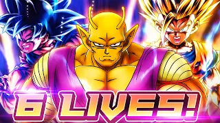 HOW DO YOU KILL THIS TEAM!? THE 6 LIVES REVIVAL TEAM IS IMMORTAL! | Dragon Ball Legends