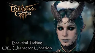 BALDUR'S GATE 3 || Beautiful Tiefling [Original Character #162] - Female Character Creation