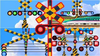 Kumpulan vidio Palang pintu perlintasan kereta api part 2 | 踏切アニメ  踏切 Railroad crossing【踏切アニメ】