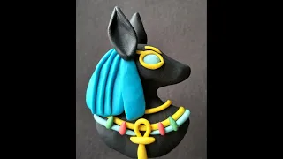 Anubis clay sculpture