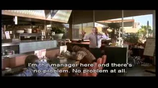 Pulp Fiction restaurant scene with subtitles