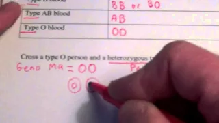 Introduction to blood type genetics problems/multiple alleles.