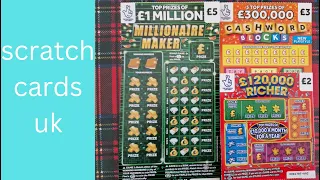 UK  SCRATCH CARDS £10 MIX WITH A WIN#scratchcards #scratchoffs #scratchers #youtube #viral