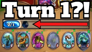 The BEST Turn 1 EVER?! The ULTIMATE Scam Deck! | Hearthstone