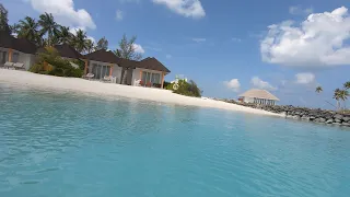 Обзор виллы Grand Beach отеля Sun Siyam Olhuveli, Атолл Южный Мале. Мальдивы