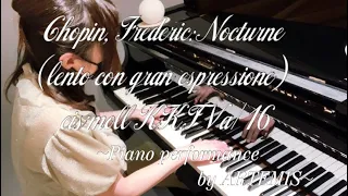 Chopin, Frederic:Nocturne (lento con gran espressione) cis-moll KK.IVa/16