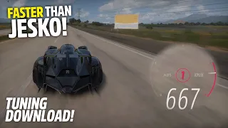 Forza Horizon 5 RAESR Tachyon Speed 667 KM/H + TUNE! FASTEST CAR!