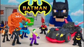 BATMAN STREET FIGHT!! Imaginext Batmobile Movie Toys - Lobo Motorycycle & Blind Bags Unboxing!