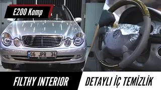 Deep Interior Cleaning for Neglected Mercedes E200 / Detaylı İç Temizlik