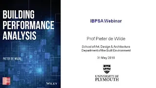 Building Performance Analysis:  a brief book introduction on May 31, 2018