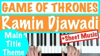 How to play GAME OF THRONES Main Title Theme - Ramin Djawadi Piano Tutorial