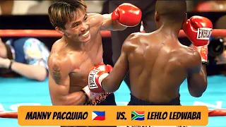 WHAT A FIGHT! Manny Pacquiao (PHILIPPINES) vs Lehlo Ledwaba (SOUTH AFRICA) | KNOCKOUT, BOXING FIGHT