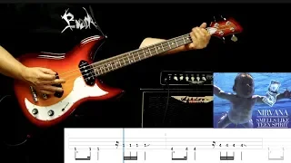 Nirvana "Smells Like Teen Spirit" bass cover with playalong tabs (extract )