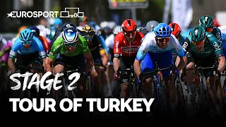 High-speed sprint in Alaçati! | Tour of Turkey - Stage 2 | Eurosport