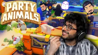 PARTY ANIMAL with Gang @CarryMinati Playing PARTY ANIMAL Crazy Gameplay Episode:- 03