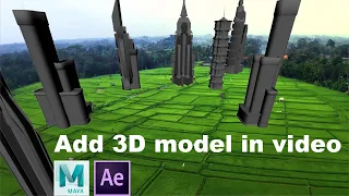 Compositing 3D Models In Video In After Effects and Maya