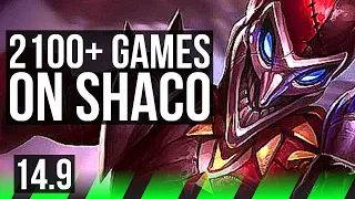 SHACO vs REK'SAI (JGL) | 6/1/8, 2100+ games | EUW Master | 14.9