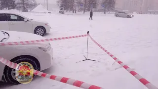 Опубликовано видео момента взрыва рядом с машиной спикера горсовета Красноярска